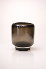 אגרטל זכוכית חום שקוף - קטן