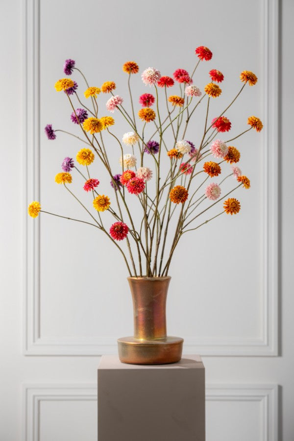 ענף דליה ורוד/קרם 65 ס"מ