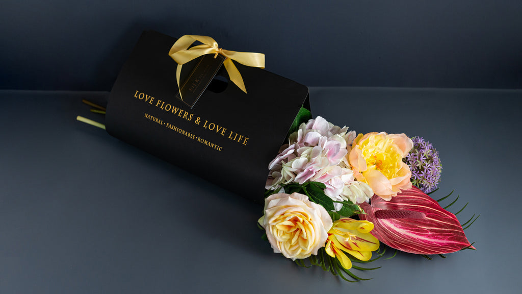 מארזי פרחים-Colorfull Mix Yellow Red Pink