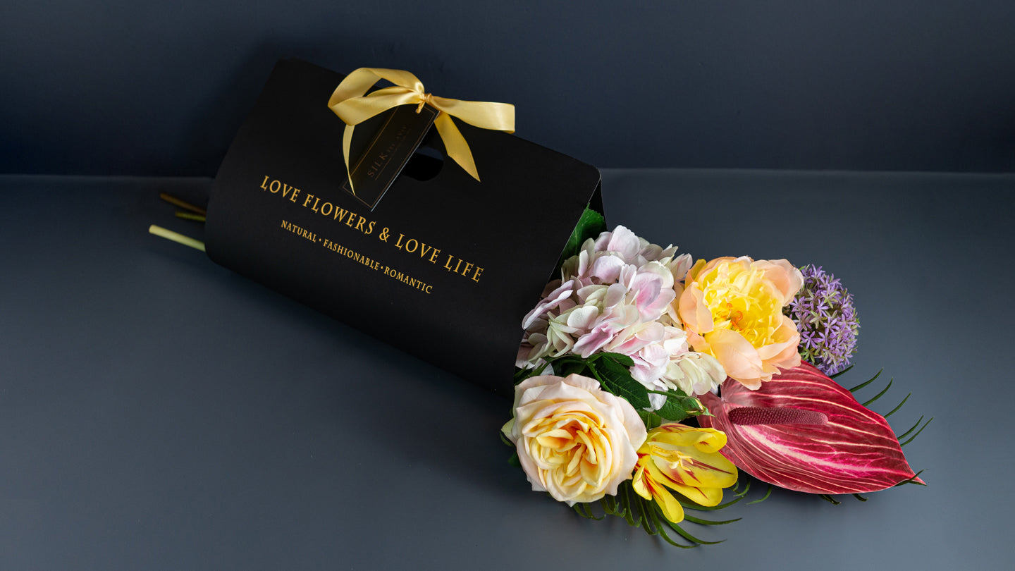 מארזי פרחים-Colorfull Mix Yellow Red Pink