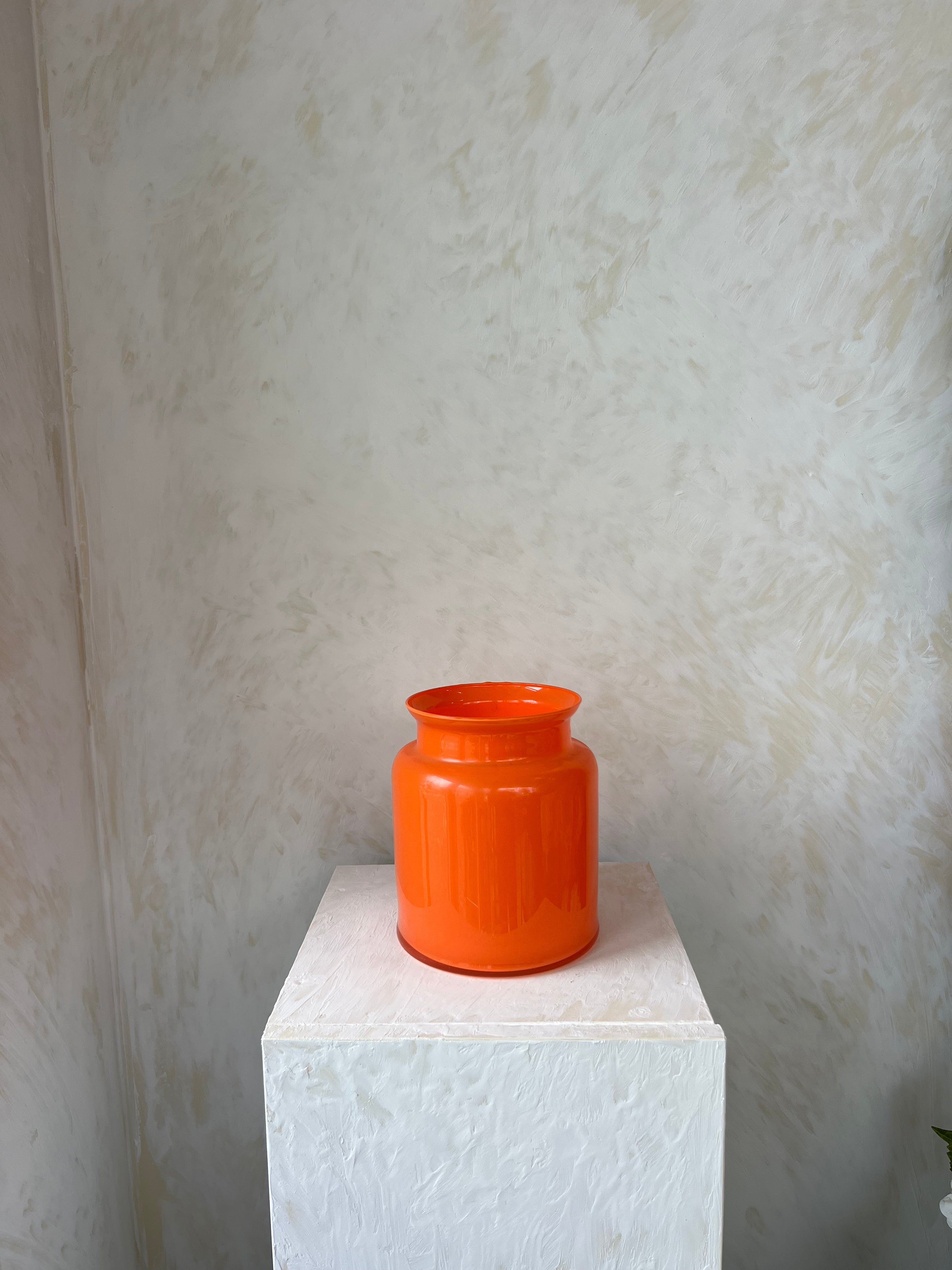 כלי זכוכית כתום  20 ס"מ