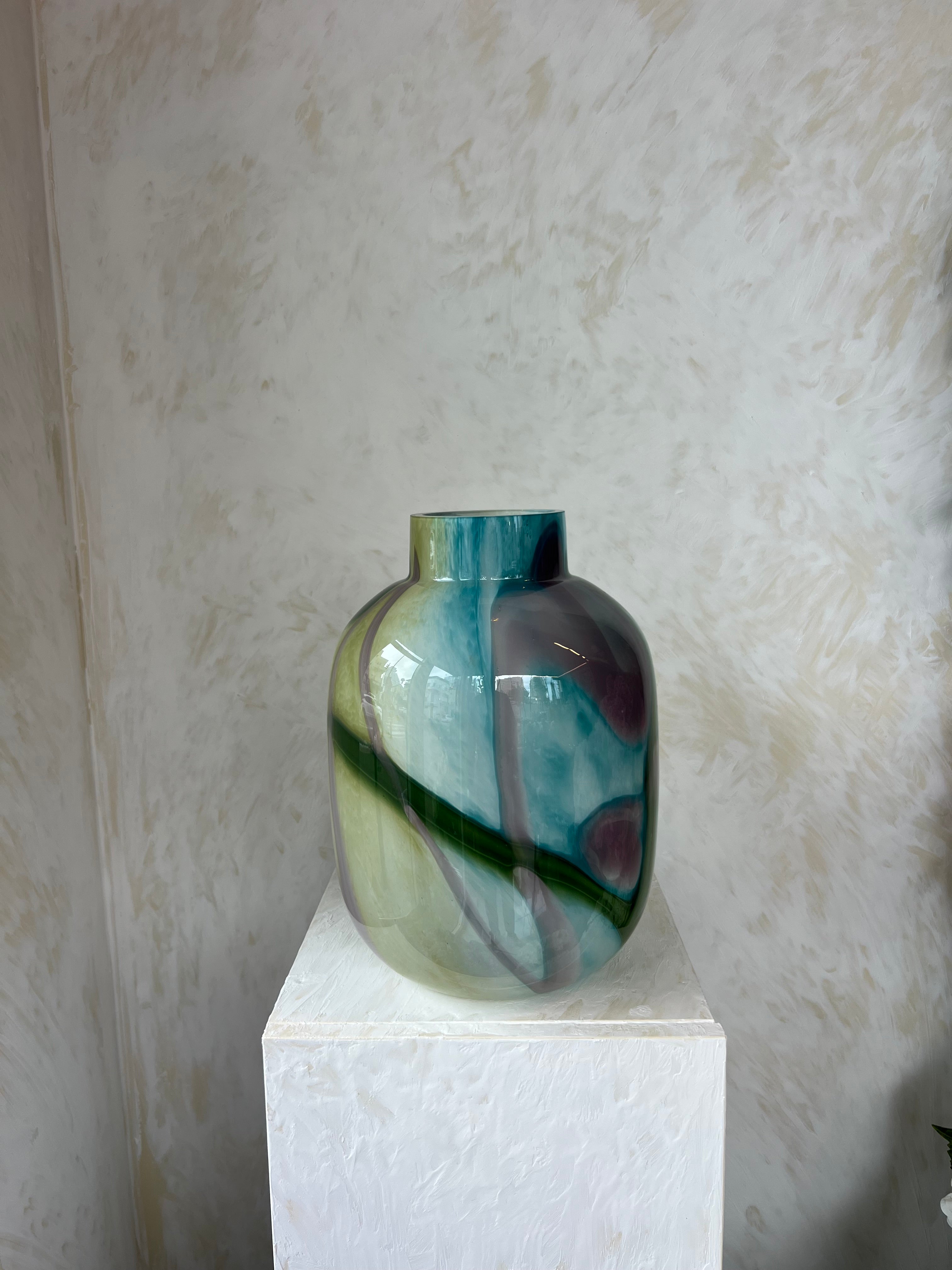 מיקס ירוק וכחול זכוכית