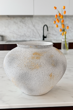 כלי קרמיקה אפור/זהב