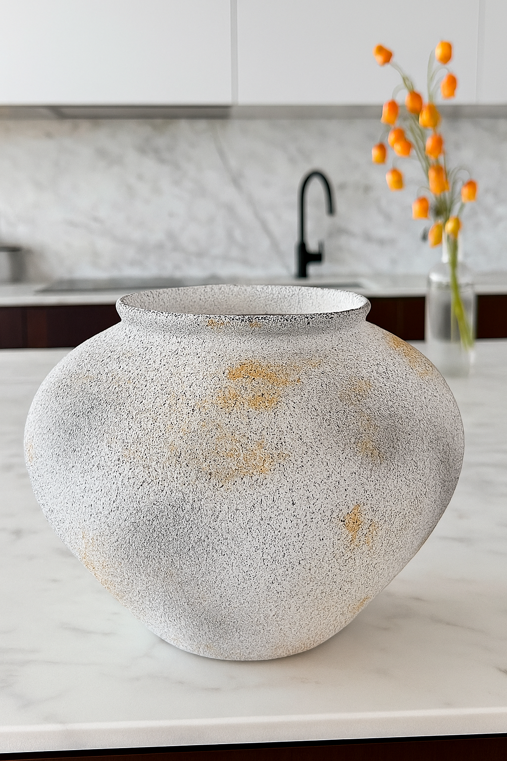 כלי קרמיקה אפור/זהב