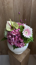 סידור פרחוני עגול