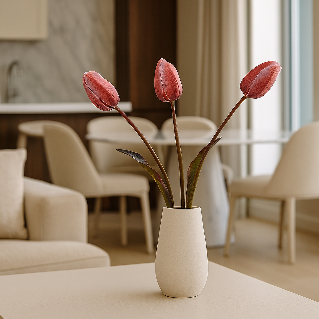 גבעול צבעוני טוליפ לבנדר 72 ס"מ