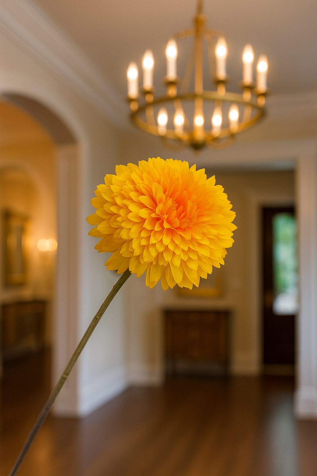 גבעול חמניות צהוב 62 ס"מ