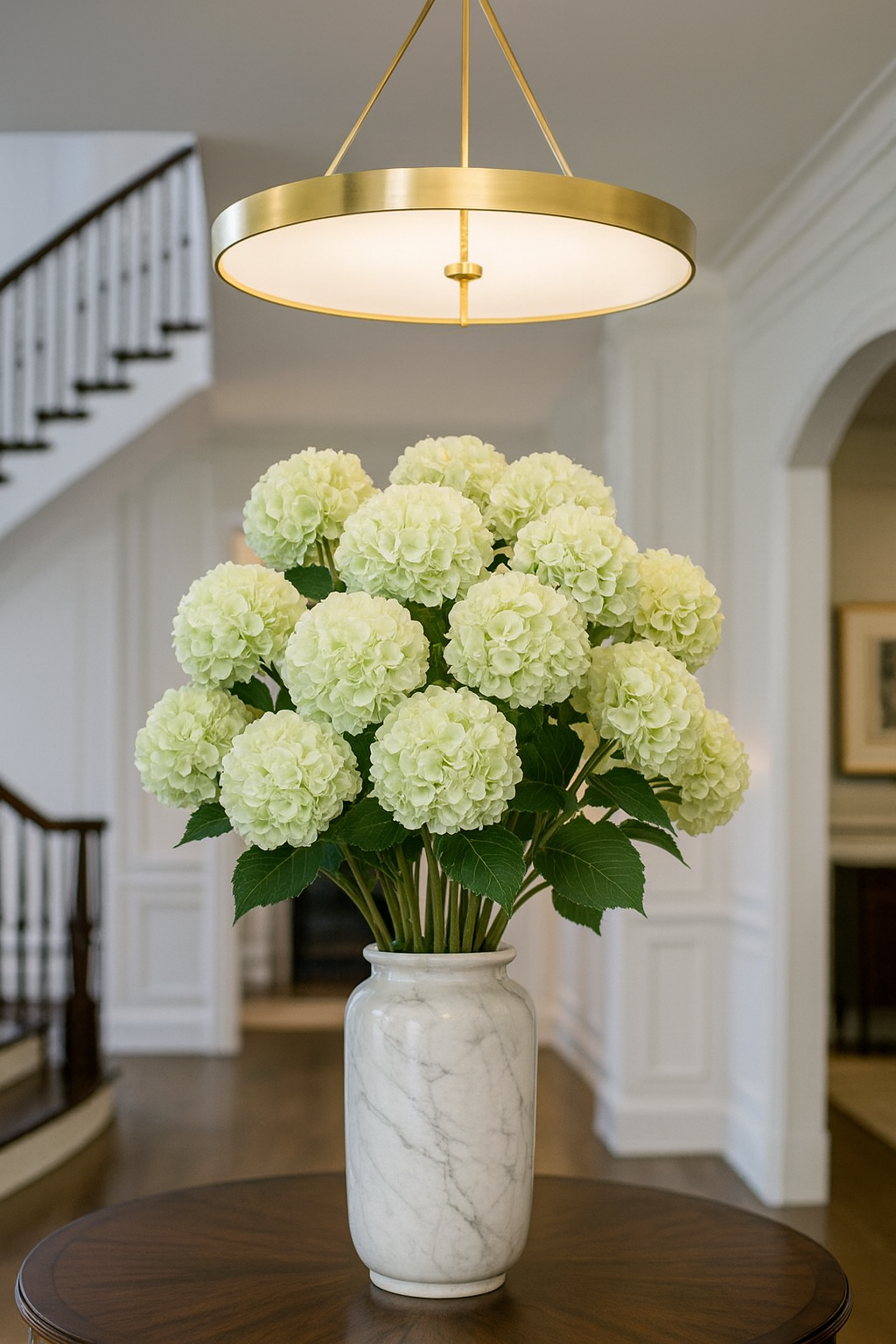 הורטנזיה ירוק בהיר 55 ס"מ