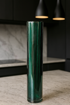 צילינדר ירוק בקבוק גבוהה וצר במיוחד 50 ס״מ