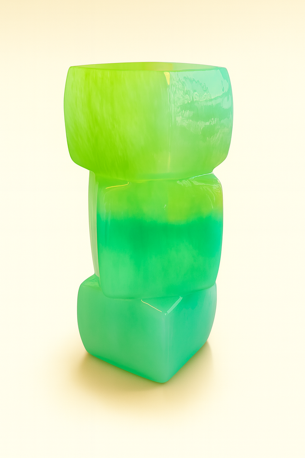 כלי 3 קוביות ירוק 22 ס"מ