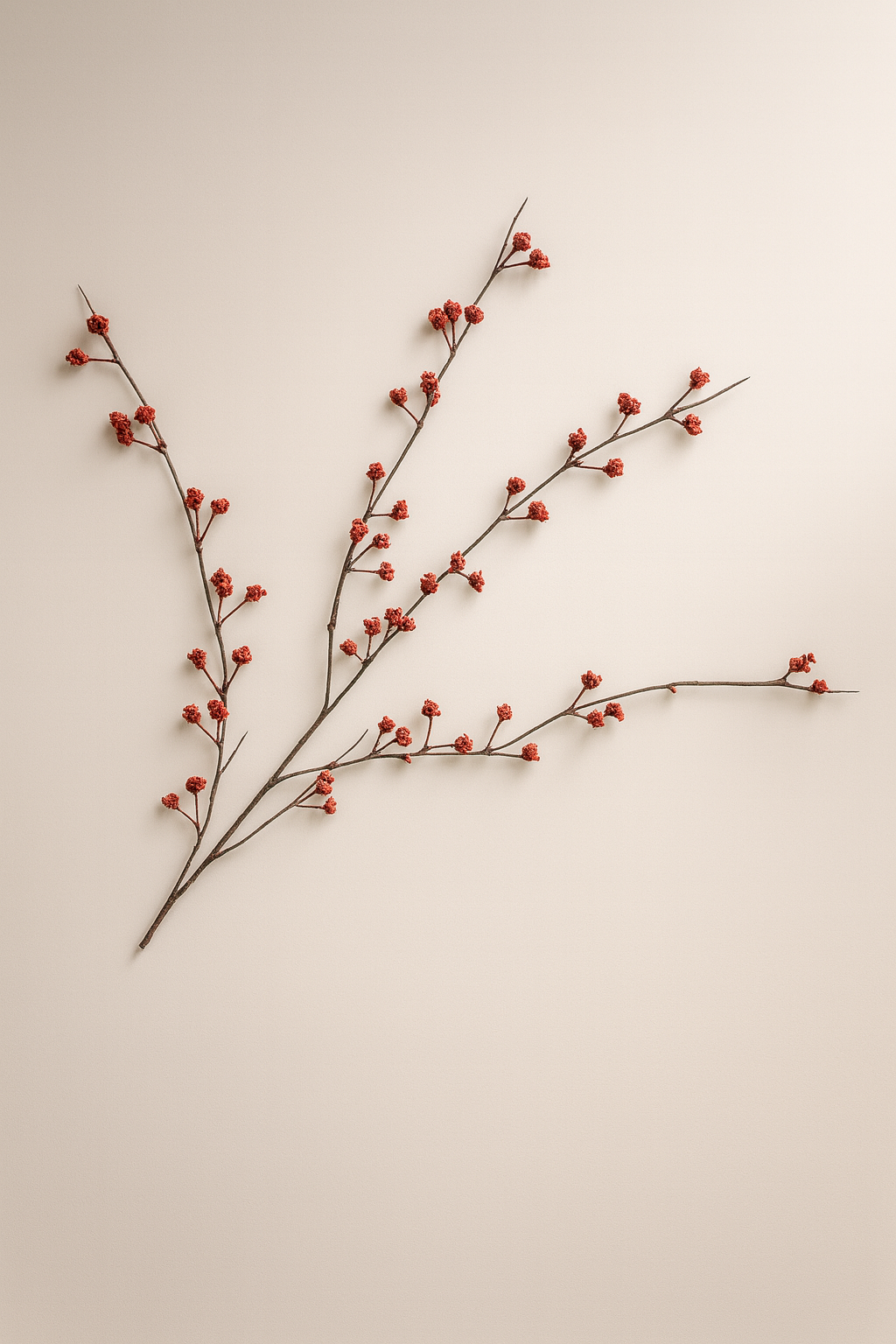 ענף פירות יער אדומים – 48 ס"מ