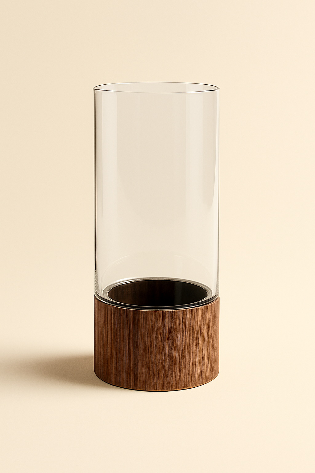 כלי זכוכית ועץ