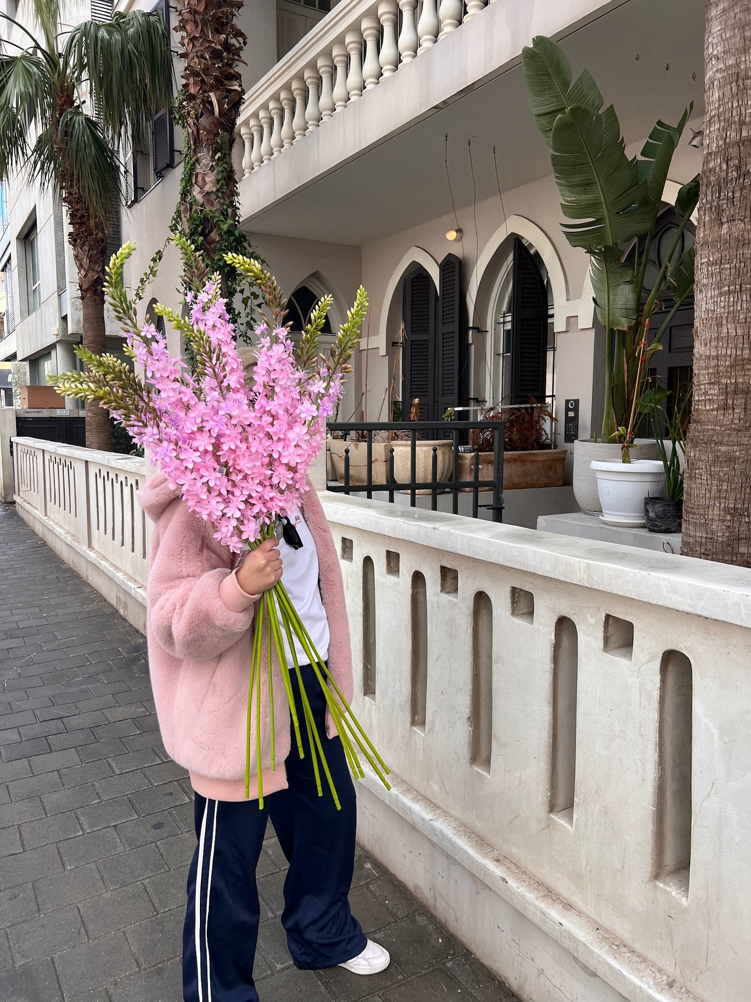 גבעול ארמורוס ורוד 107 ס"מ