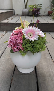 סידור פרחוני עגול