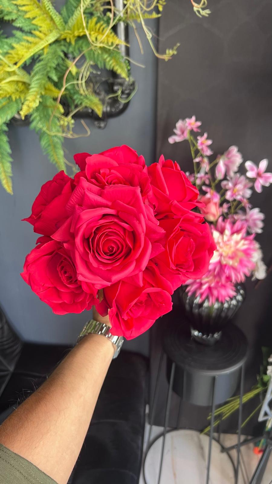 זר כלה 8 ורדים