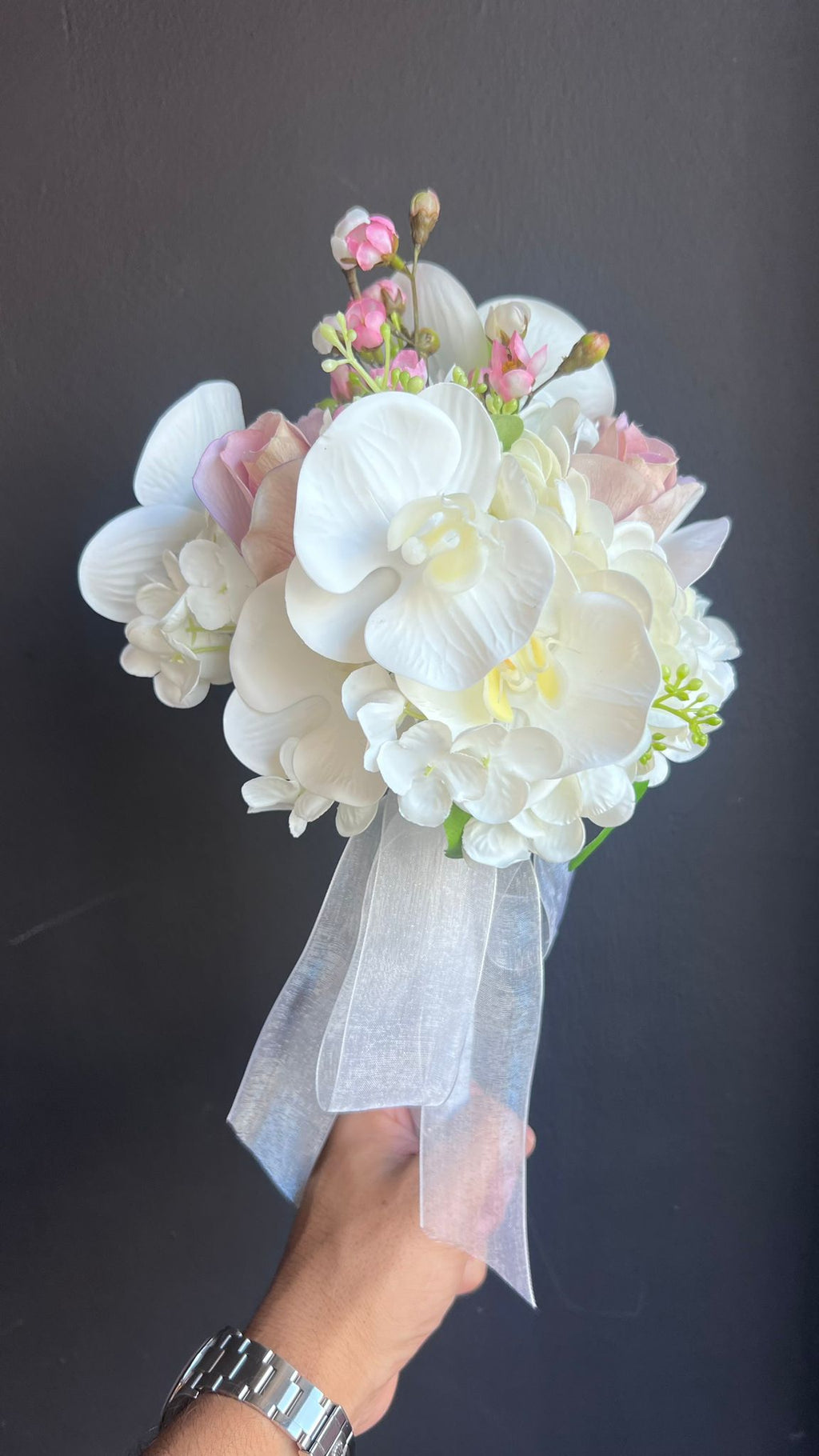 זר כלה לבן מהשדה