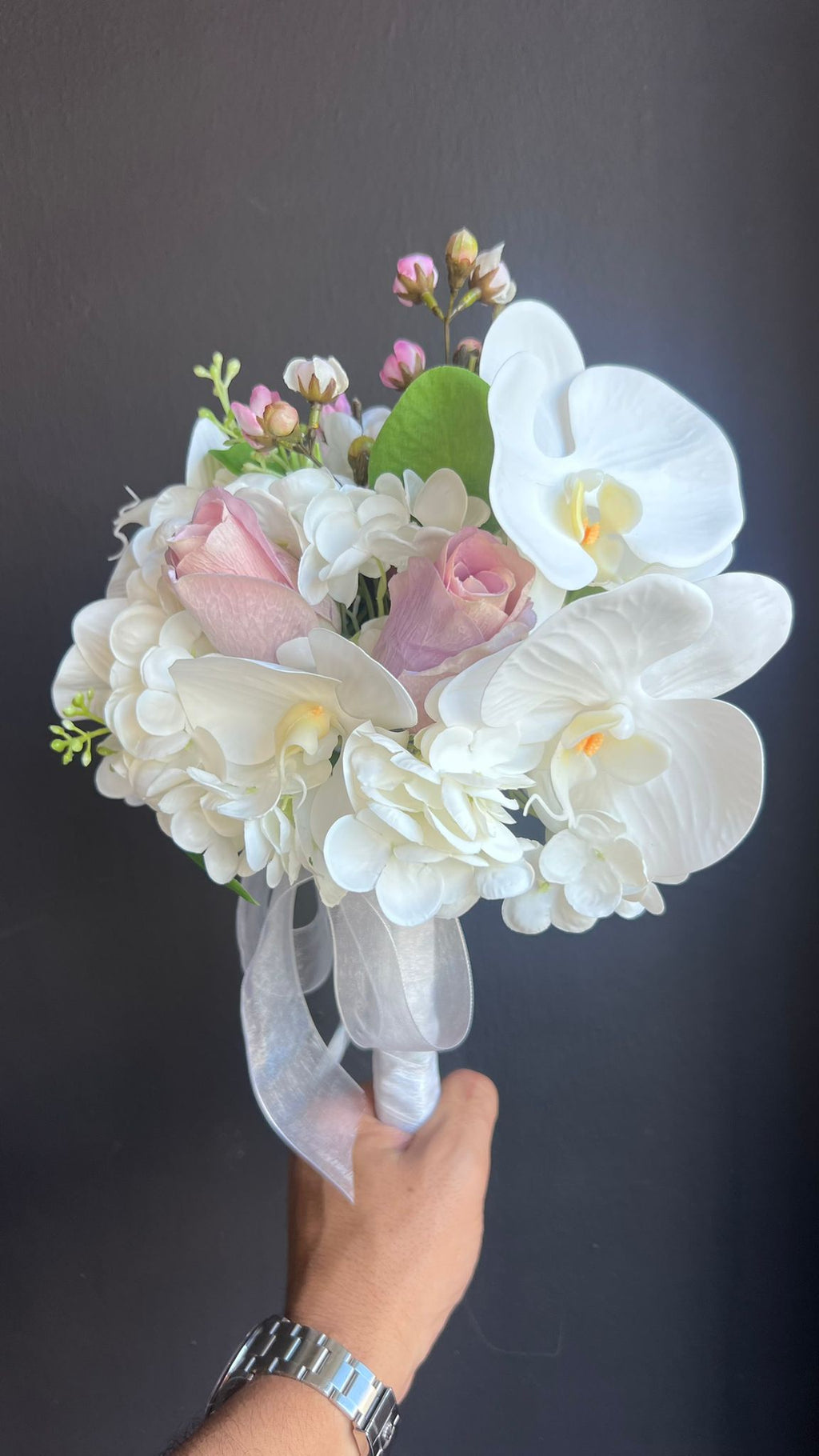 זר כלה לבן מהשדה