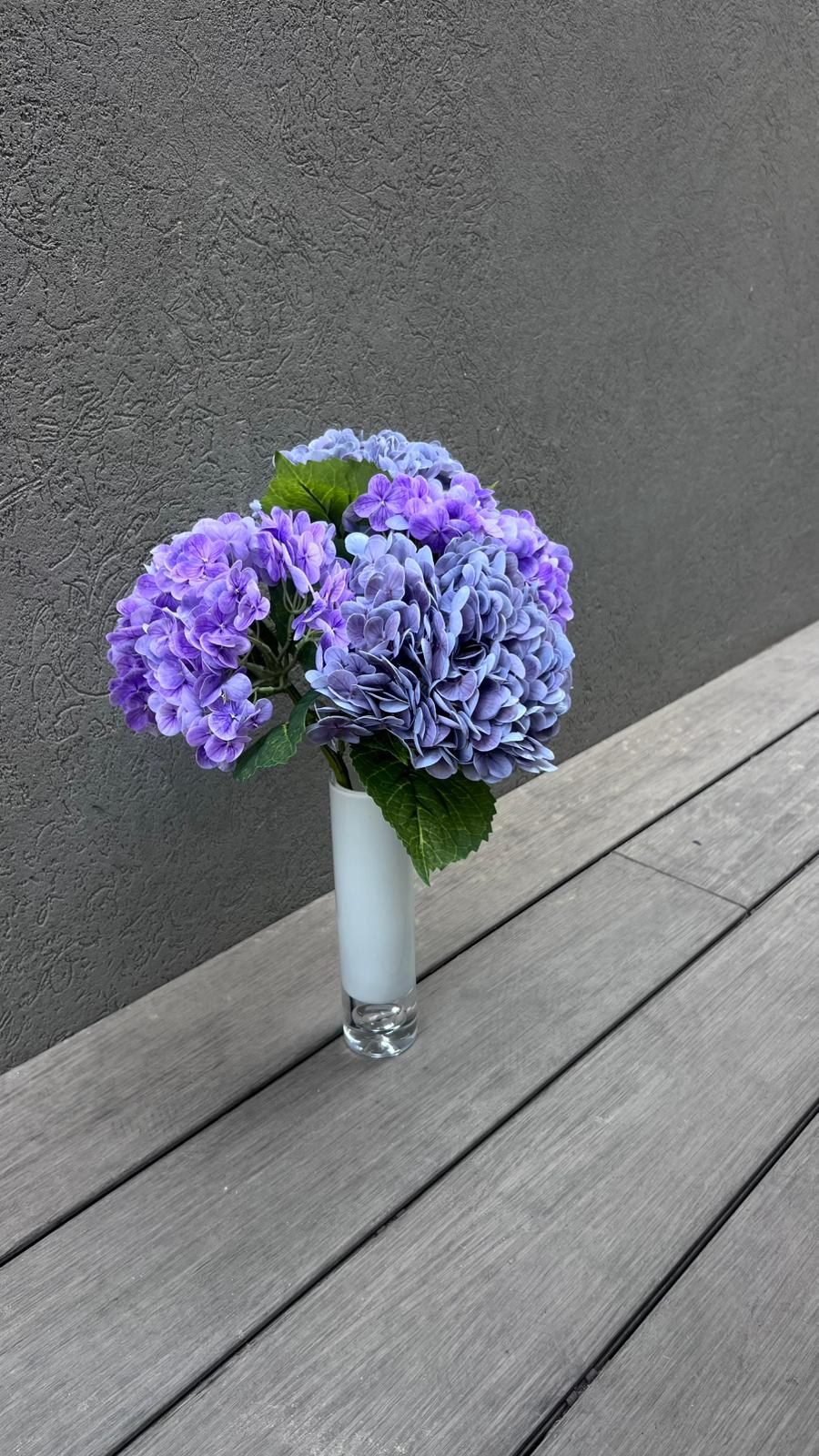 ארבע הורטנזיות סגולות